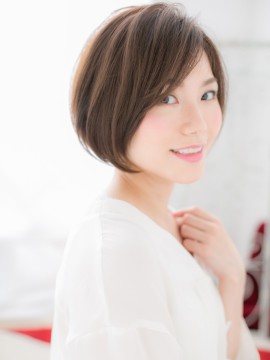 ひし形シルエット 前下がりショートボブa ヘアスタイル 古河 古河市 の美容室 美容院 Dr S Salon Lab 古河店