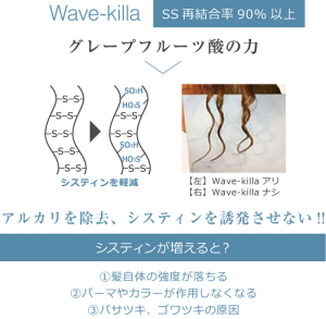 ケミカルダメージを軽減しています！！