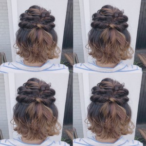 ヘアセット続き