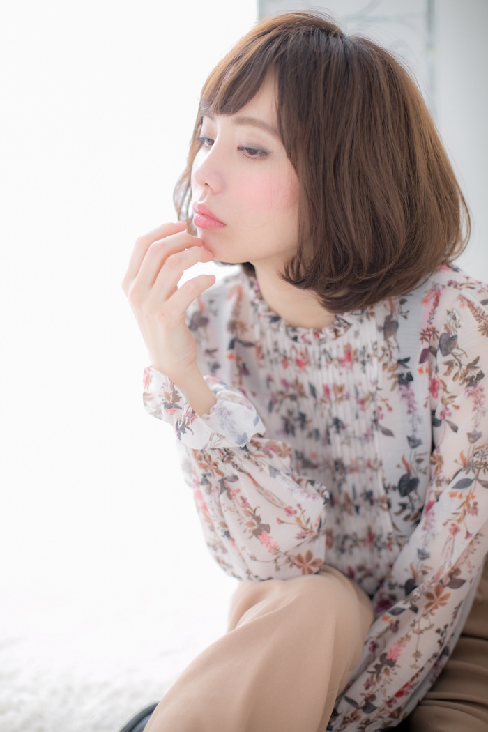 大人かわいいカジュアルボブc
