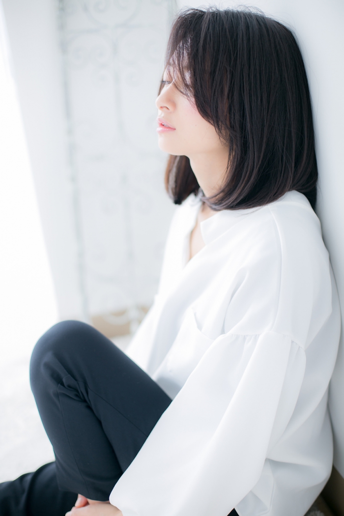 ノームコア　黒髪が大人な雰囲気！d