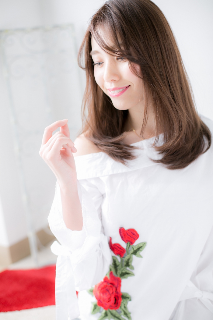 センターパート　クラシカルロングb