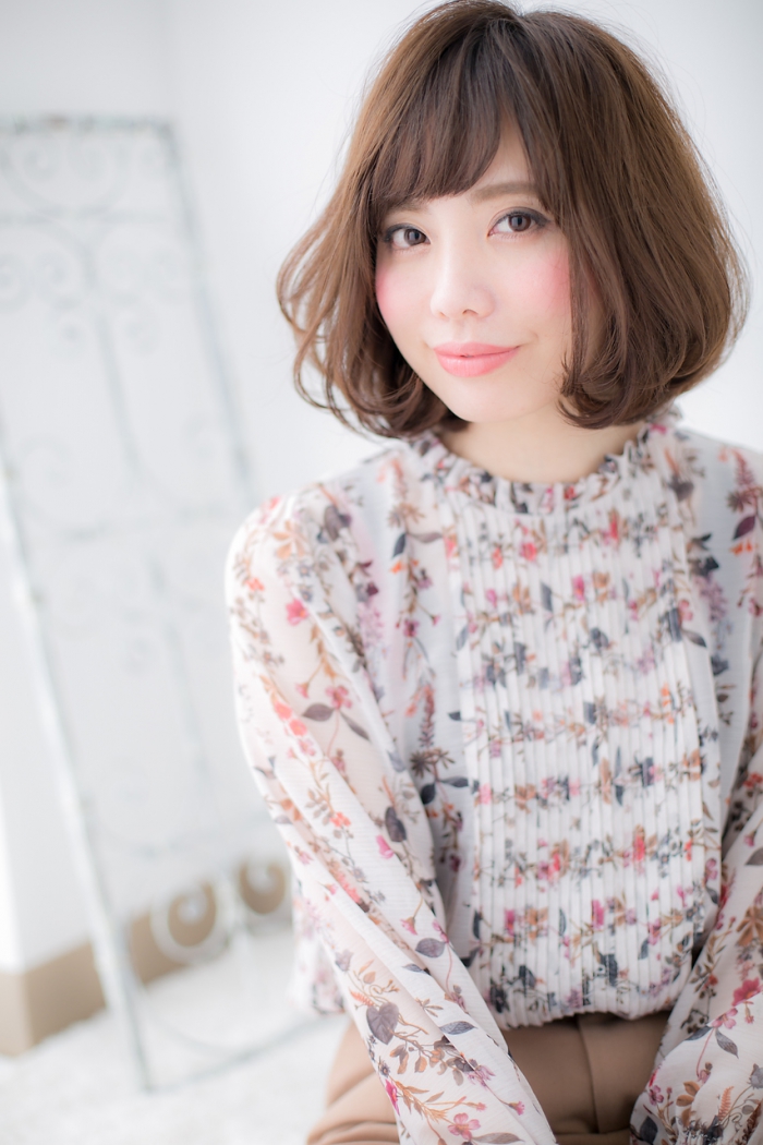 大人かわいいカジュアルボブd