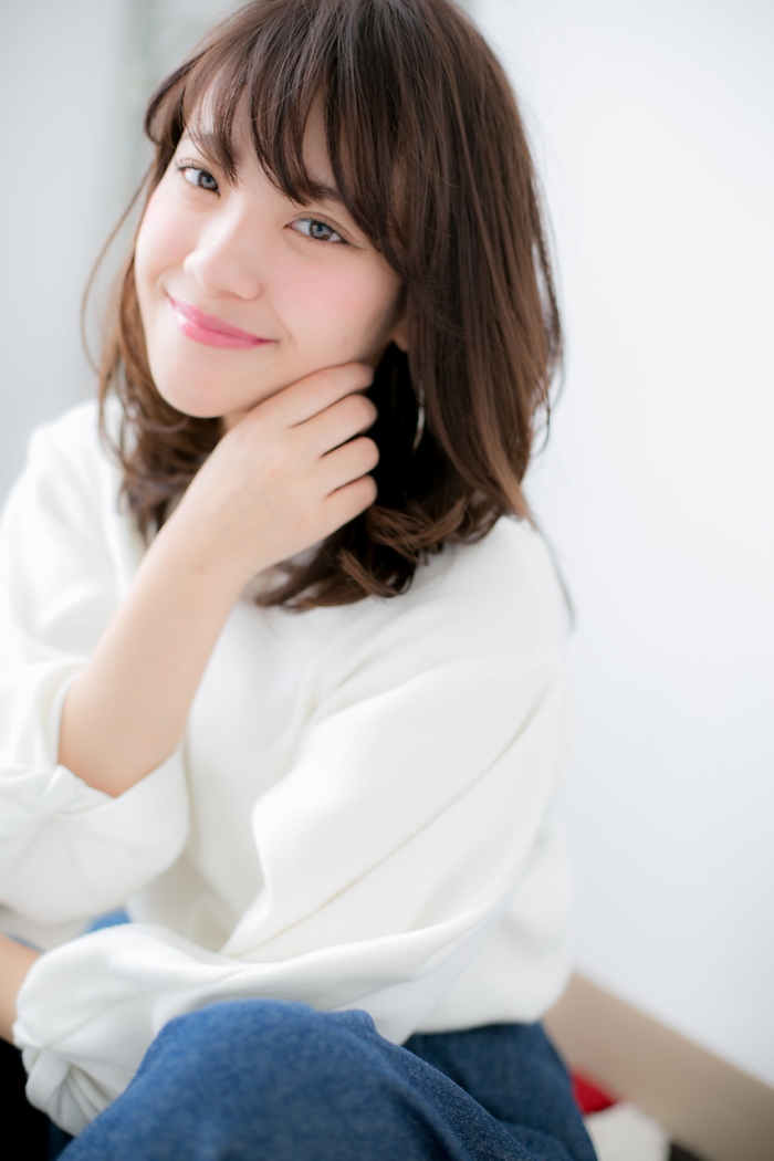 ナチュラルカールで大人かわいいラブセミディ♪c