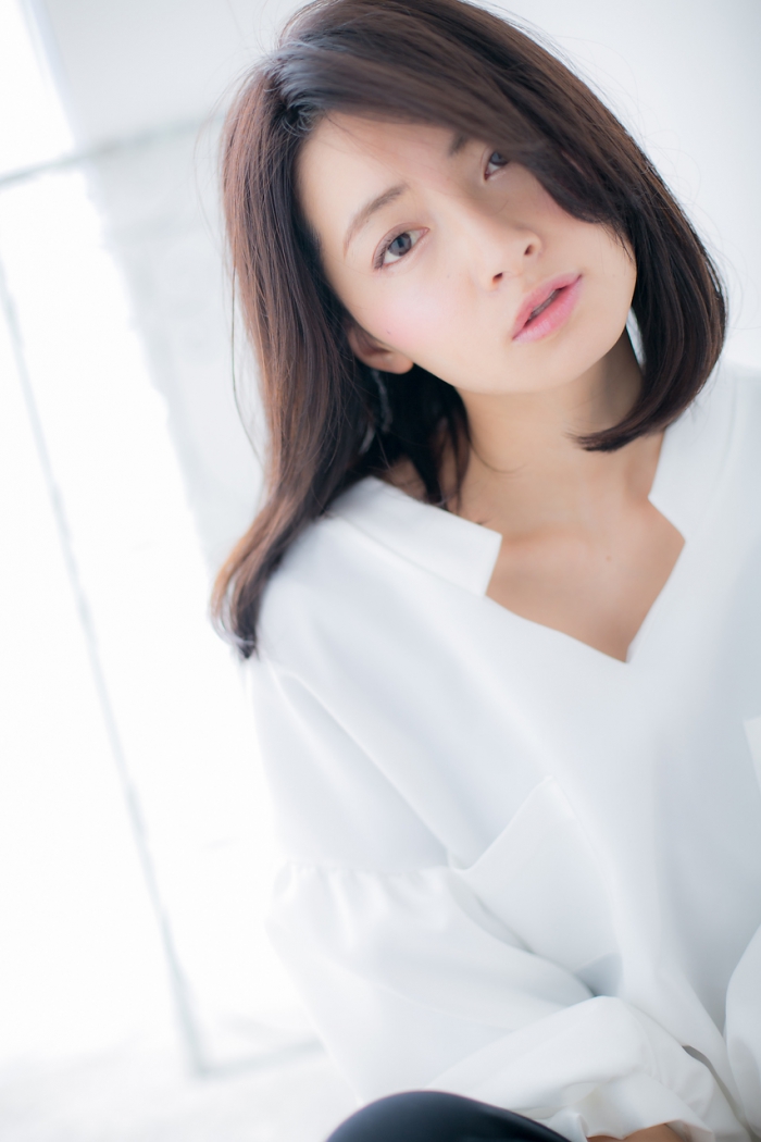 ノームコア　黒髪が大人な雰囲気！b