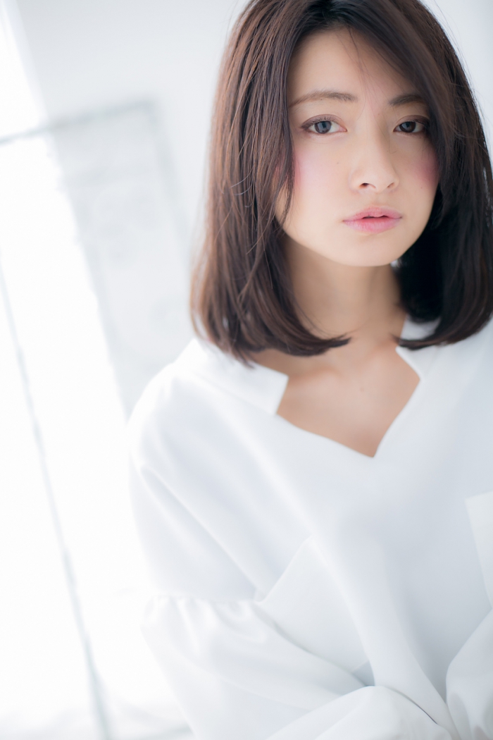 ノームコア　黒髪が大人な雰囲気！c