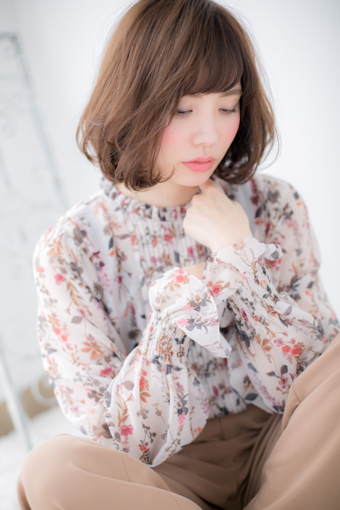 大人かわいいカジュアルボブc