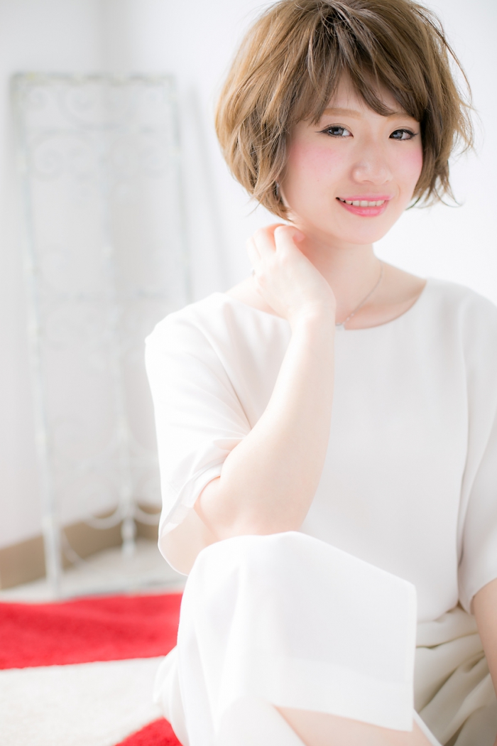 愛されくせ毛風大人ボブb
