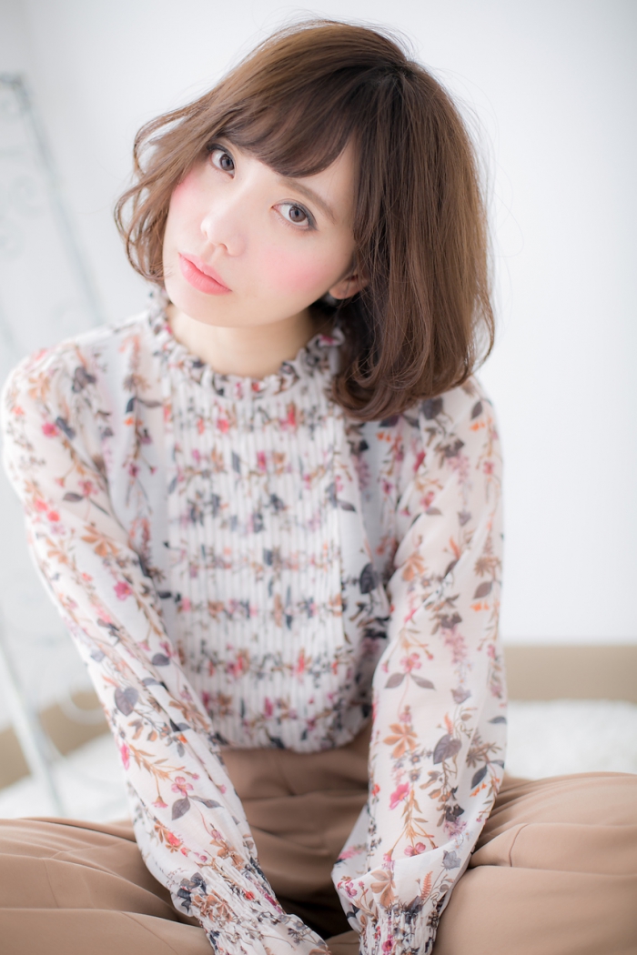 大人かわいいカジュアルボブd