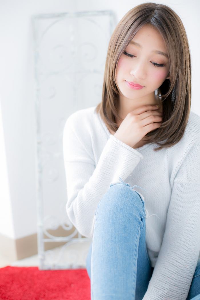 ノームコアなシンプル艶ロングd