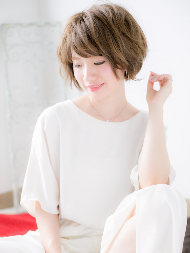 愛されくせ毛風大人ボブa