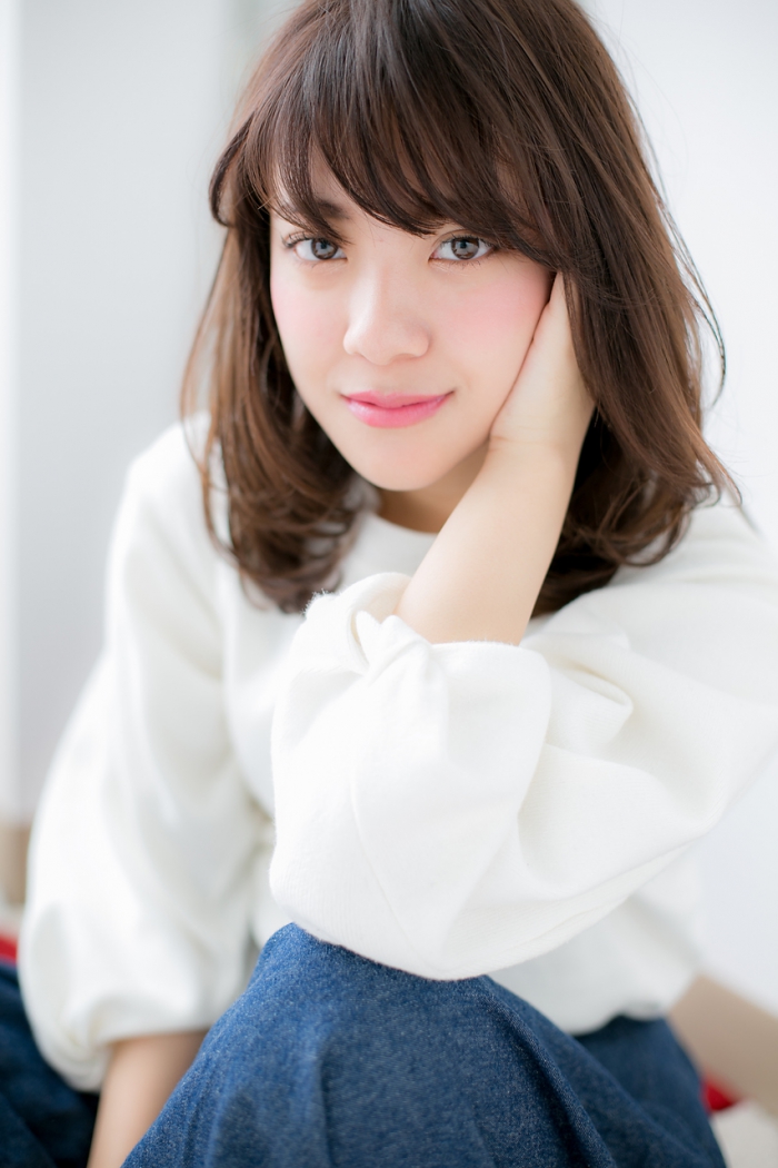 ナチュラルカールで大人かわいいラブセミディ♪c