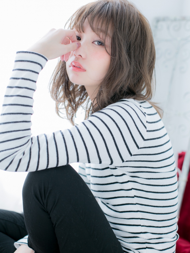無造作くせ毛風☆フェアリーセミディ♪a