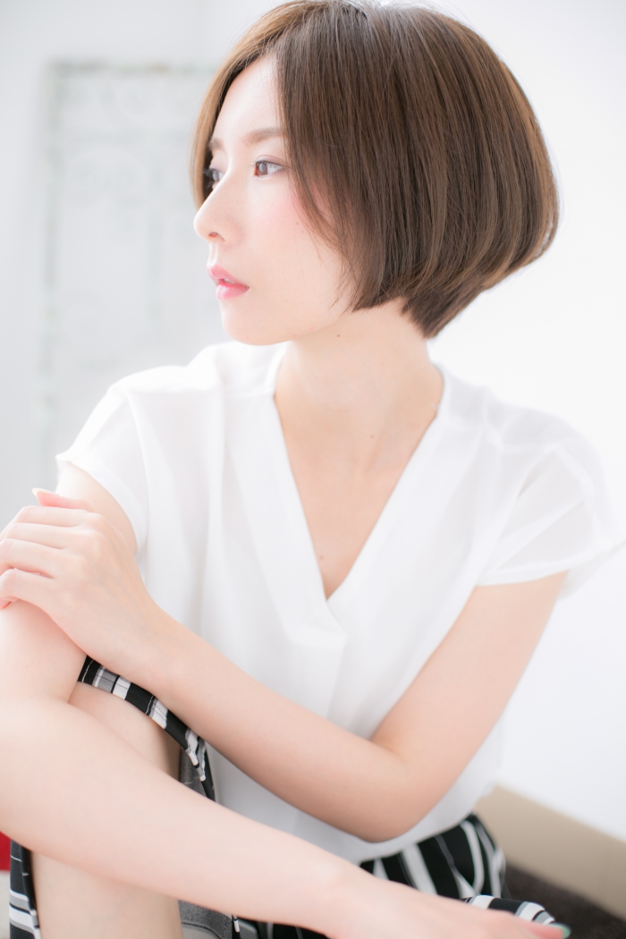 前下がりワンレン大人ボブa